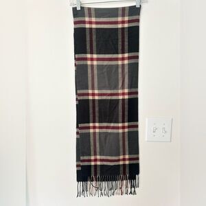 Italy Design Cashmere Blend Plaid Scarf